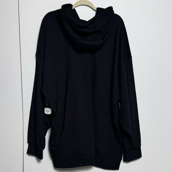 Xersion 3XL Big & Tall French Terry Hoodie Black Depth Soft Touch NWT Streetwear - Picture 4 of 15